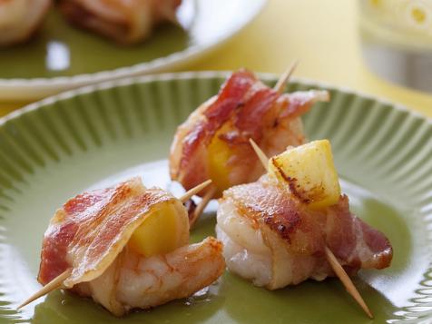 Bacon Wrapped Pineapple Shrimp