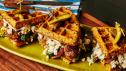 Falafel Waffle Sandwich
