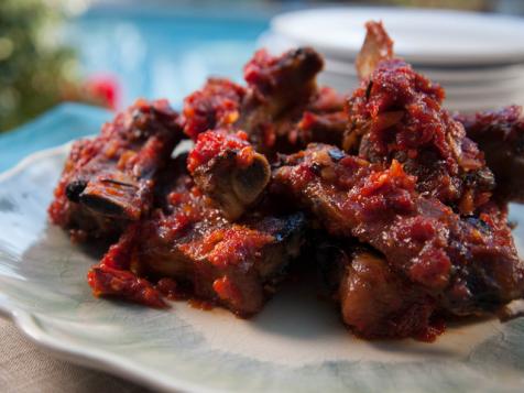 Pork Ribs with Tomato Glaze