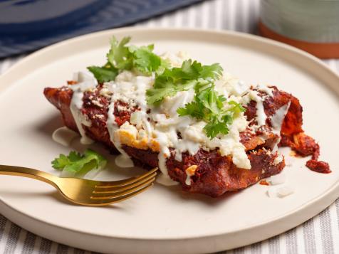 Red Chicken Enchiladas