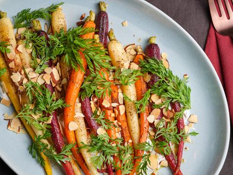 Roasted Rainbow Carrot Salad
