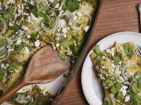 Chicken Green Enchiladas