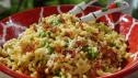 Aglio e Olio with Peas and Prosciutto