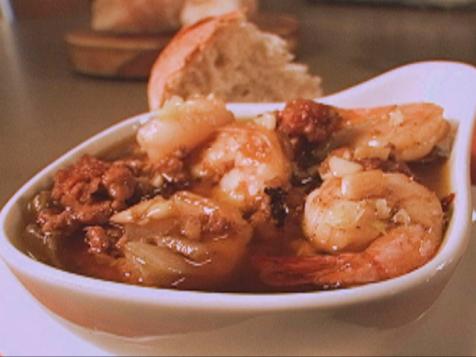 Shrimp and Chorizo with Garlic