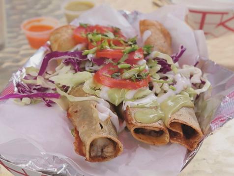 Black Bean and Potato Flautas