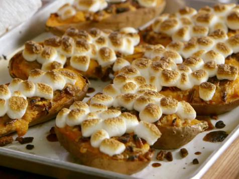 Twice-Baked Sweet Potatoes wit