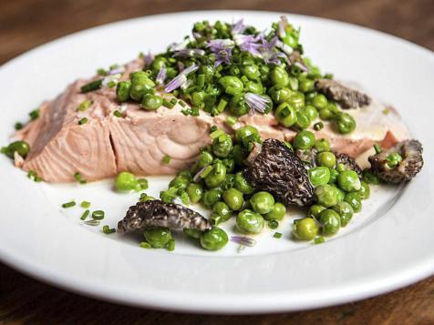 Poached Wild Salmon with Engli