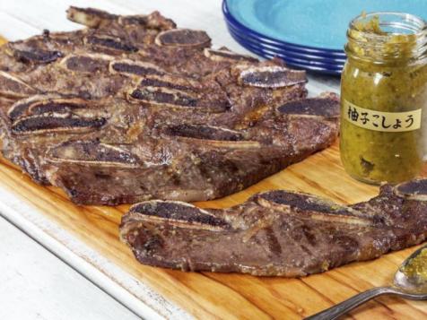 Grilled Short Ribs Rubbed with