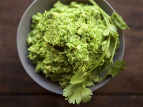 Smashed Pea Guacamole with Cil