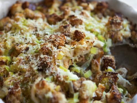 Leek Bread Pudding