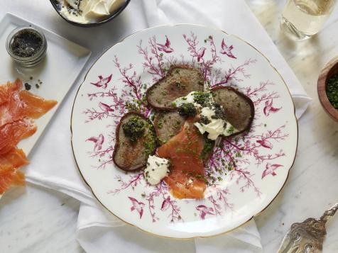 Blinis with Smoked Salmon and