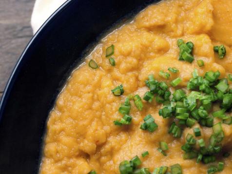 Harissa and Chive Celery Root