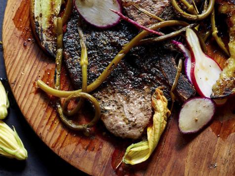 Grilled Pork Steak with Mustar
