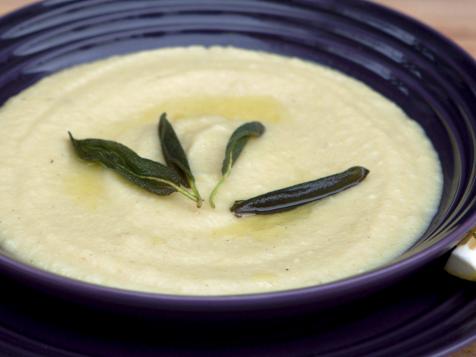 Celery Root and Leek Soup with