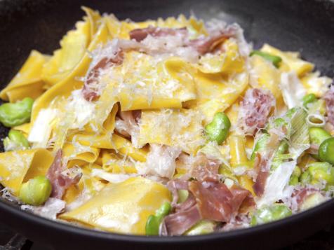 Fresh Pappardelle with Favas a