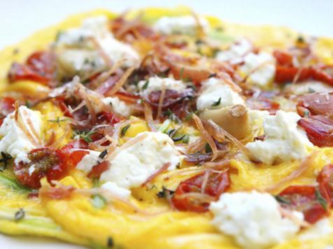 Frittata with Garlic, Bacon, R