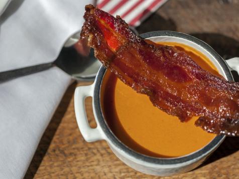 Tomato Soup with Maple-Candied