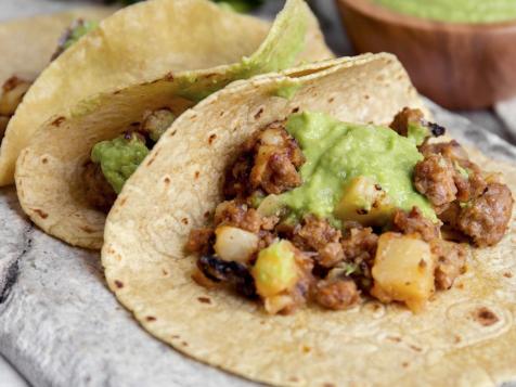 Potato-Chorizo Tacos with Simp