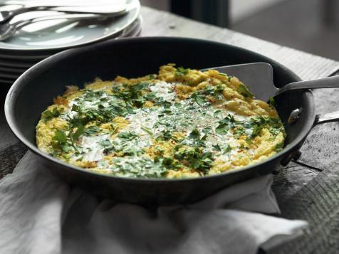 Leek and Creme Fraiche Frittat