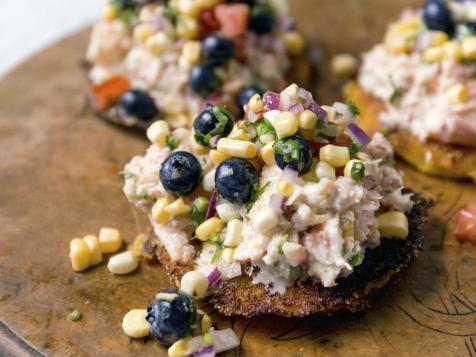 Crab Hoecakes with Blueberry C