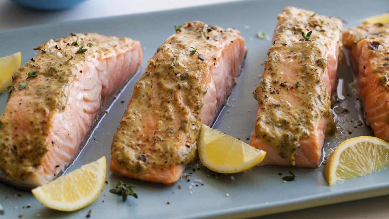 Glazed Broiled Salmon
