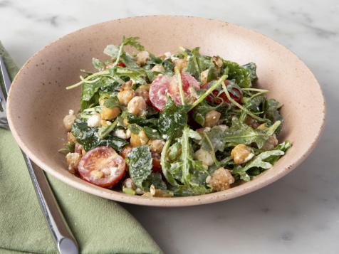 Fried Chickpea Salad