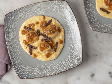 Scallops and Cheddar Grits