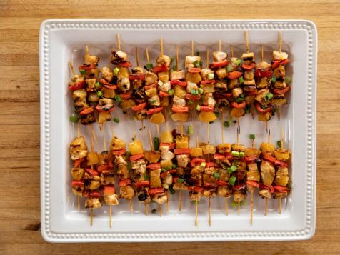 Mini Hawaiian Chicken Skewers