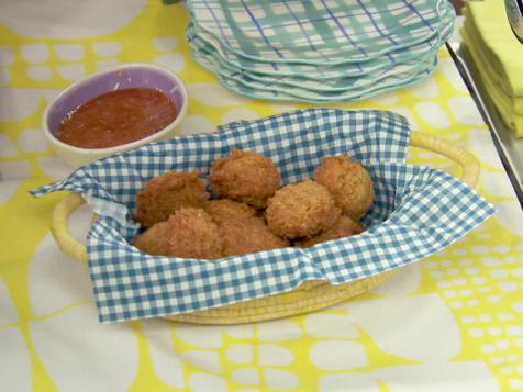 Sunny’s Easy Hush Puppies with a Hot Honey Dipping Sauce