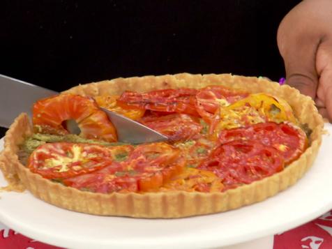 Sunny's Heirloom Tomato and Pesto Tart