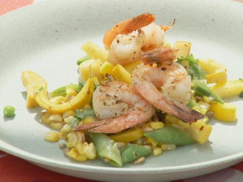Grilled Shrimp and Summer Squash Salad