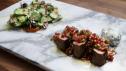 Lamb Loin with Pomegranate Glaze and Pomegranate Pistachio Relish