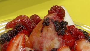 Angelic Cake and Berries
