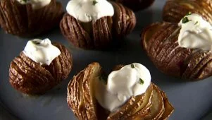 Garlic Hasselback Potatoes