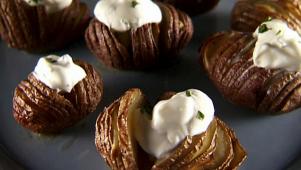 Garlic Hasselback Potatoes