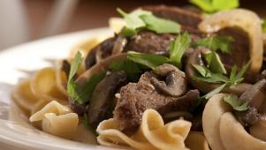 Slimmed Beef Stroganoff