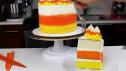 Candy Corn Sprinkle Cake