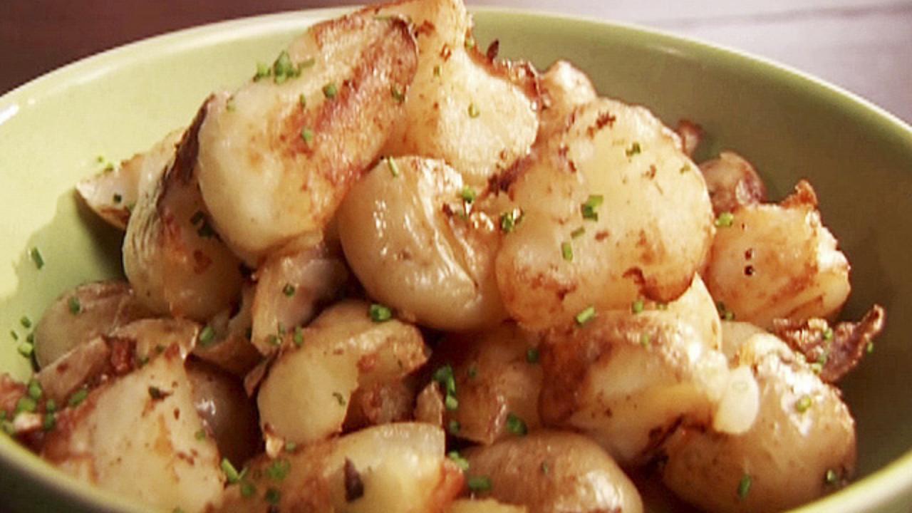 Smashed Potatoes With Chives
