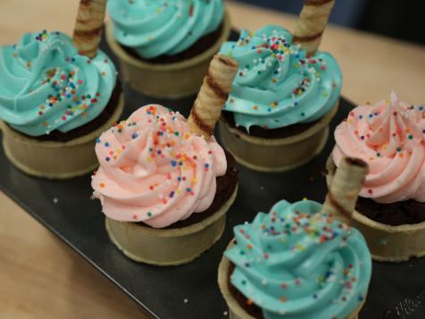 Devil's Food Cupcake Cones