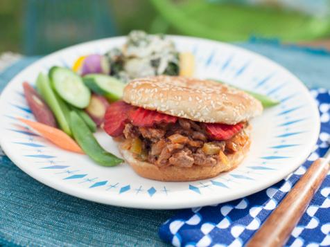 Sloppy Joes with Fruit Drink Pickles