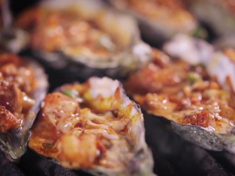 Grilled Stuffed Oysters