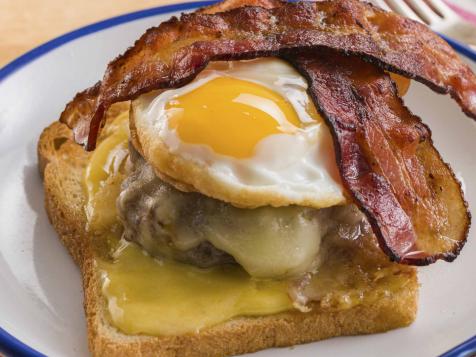 Open-Faced Brunch Burger