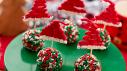 Chocolate Santa Hat Truffles