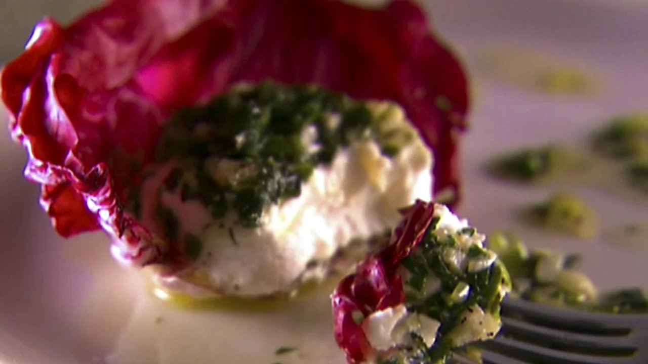 Goat Cheese Stuffed Radicchio
