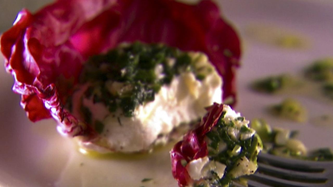 Goat Cheese Stuffed Radicchio