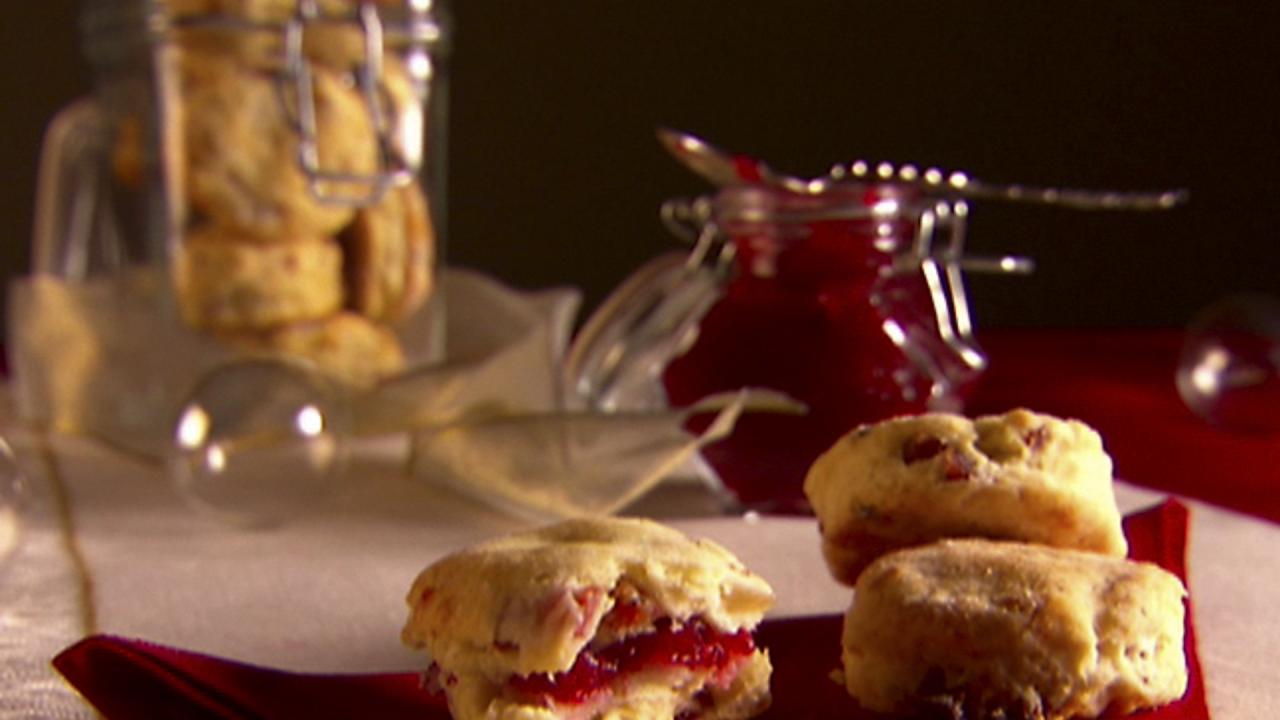 Salami and Gorgonzola Biscuits
