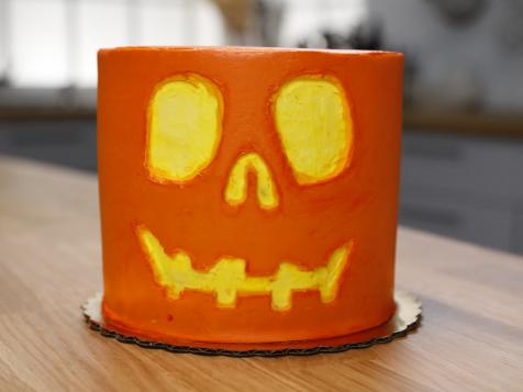 Buddy's Carved Pumpkin Cake