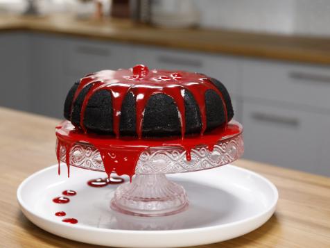 Gory Black Bundt Cake