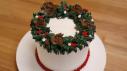 Winter Floral Wreath Cake