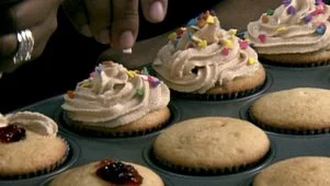 Peanut Butter & Jelly Cupcakes